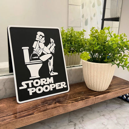StormPooper Bathroom Sign