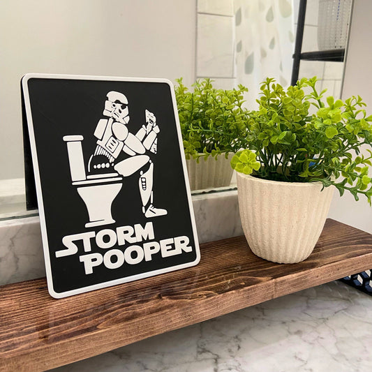 StormPooper Bathroom Sign