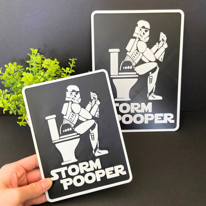 StormPooper Bathroom Sign