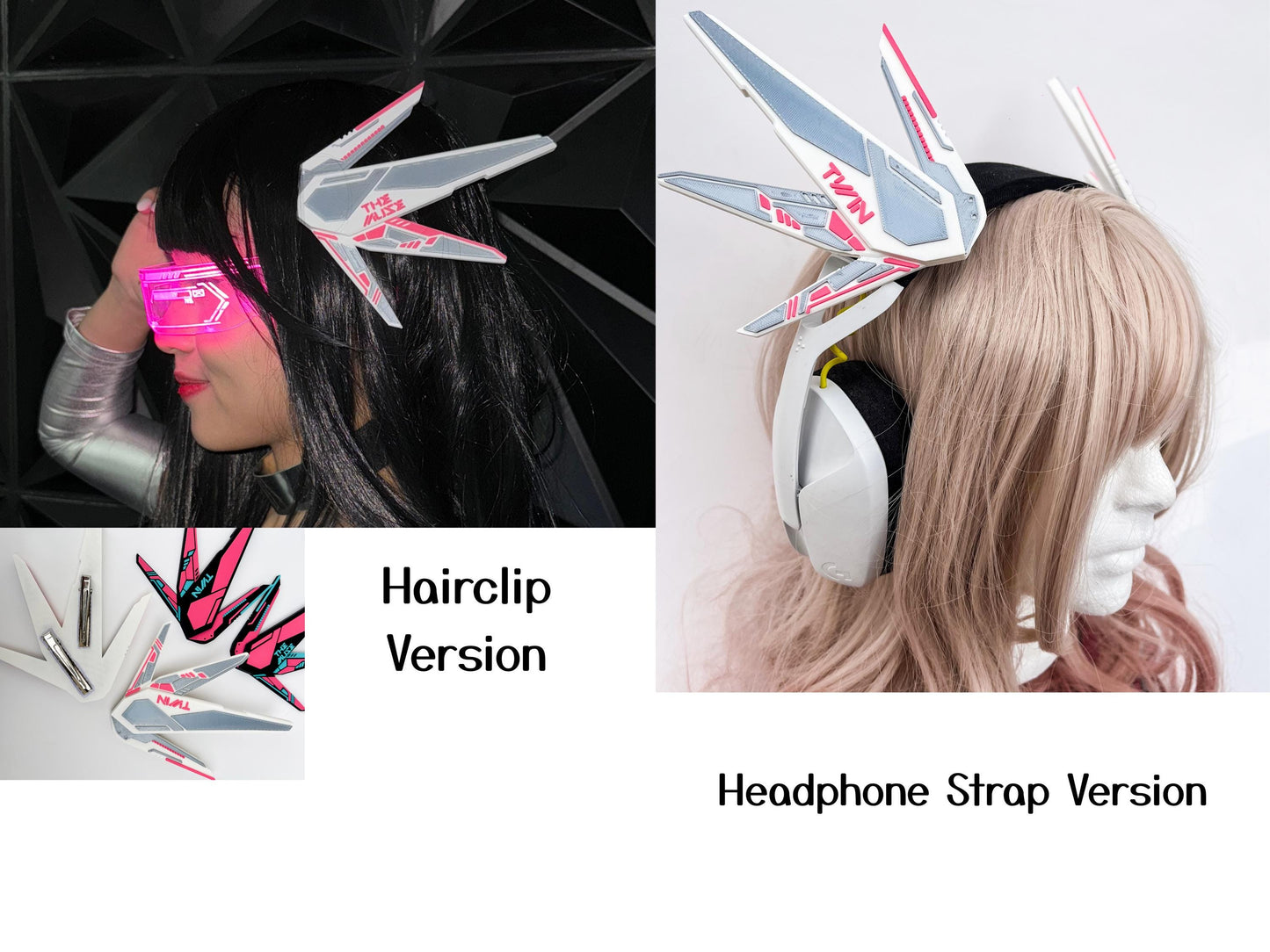 Futuristic Mecha Headphone Attachment