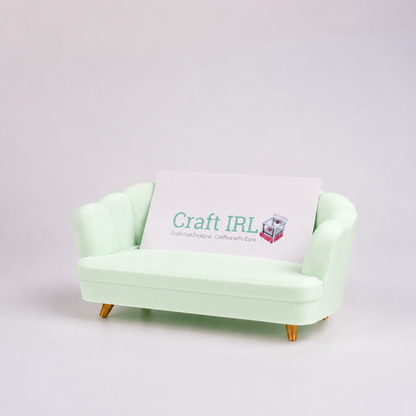 Art Deco Scallop Shell Couch Business Card Holder