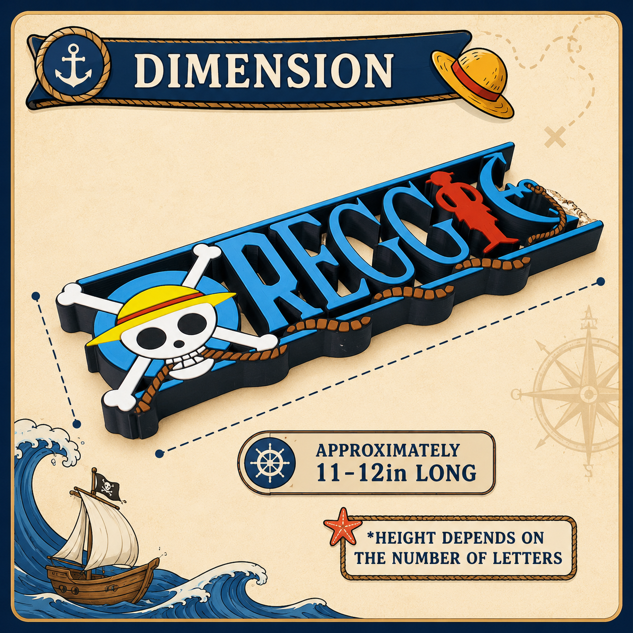 Custom One Piece Nameplate