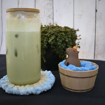 Capybara In Tub Coaster Set