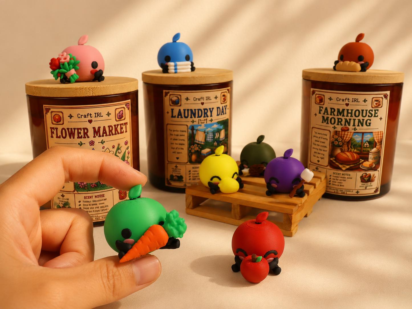 Stardew Valley Inspired Candles with Junimo Buddy