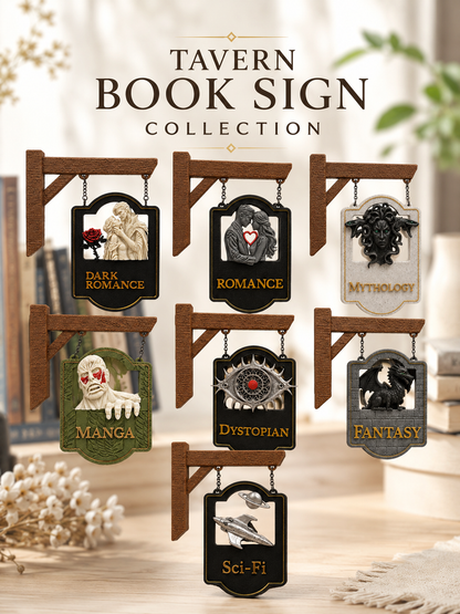 Tavern Sign Bookshelf Sign