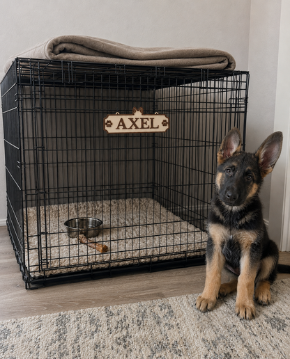 Personalized Dog Name Sign with Custom Breed