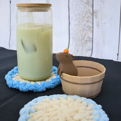Capybara In Tub Coaster Set