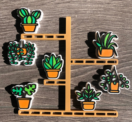 House Plant Fridge Magnet Set