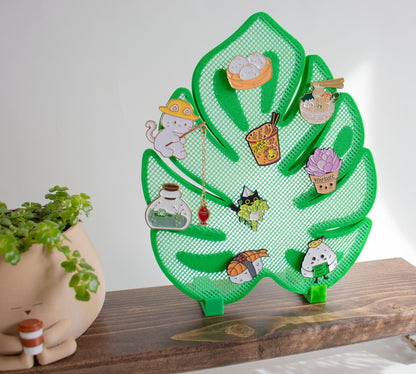 Monstera Leaf Pin Board Display