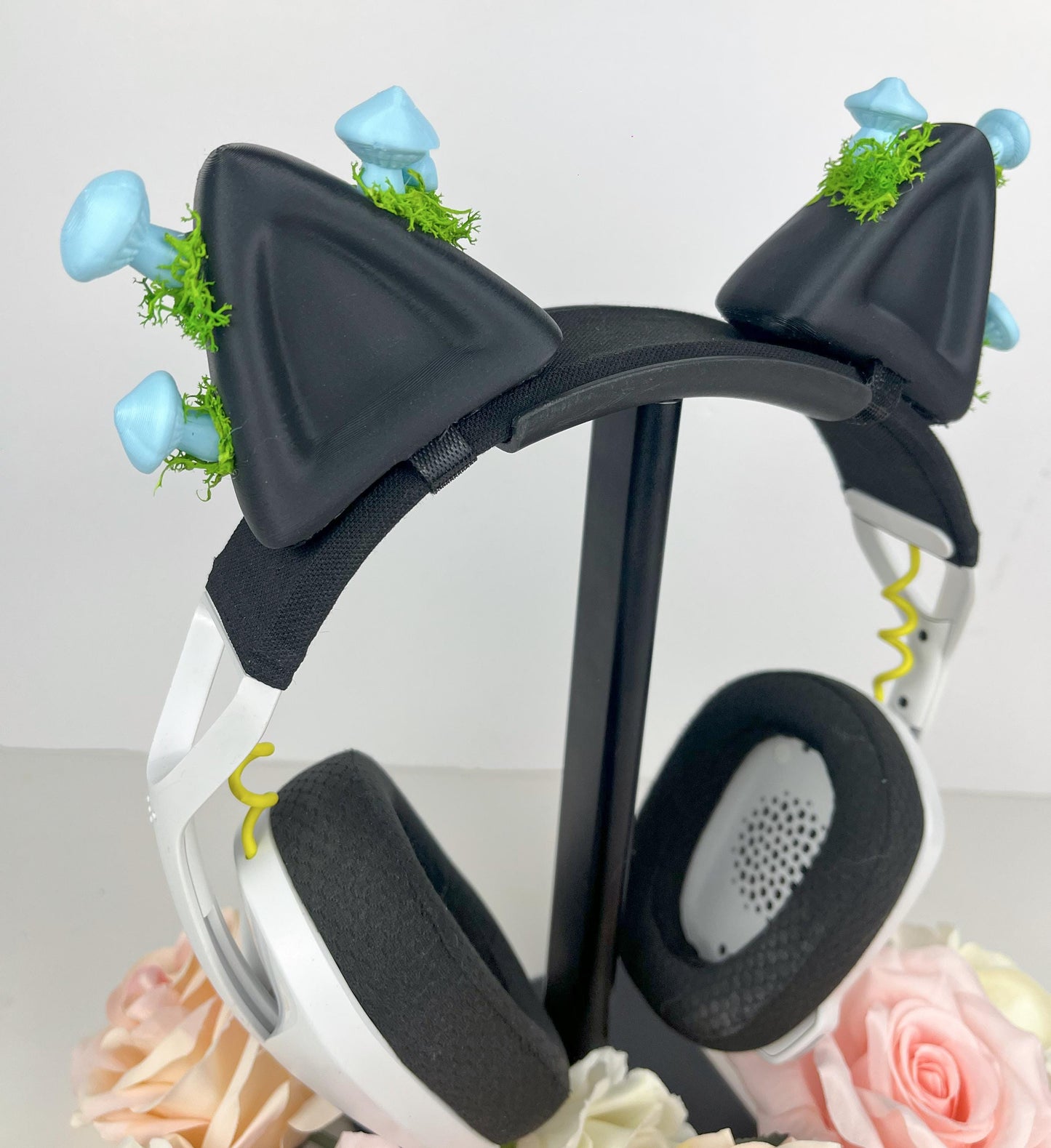 Cute Cat Ear Headphone Attachment | Cat Cosplay Ears | Gaming and Streaming Accessory