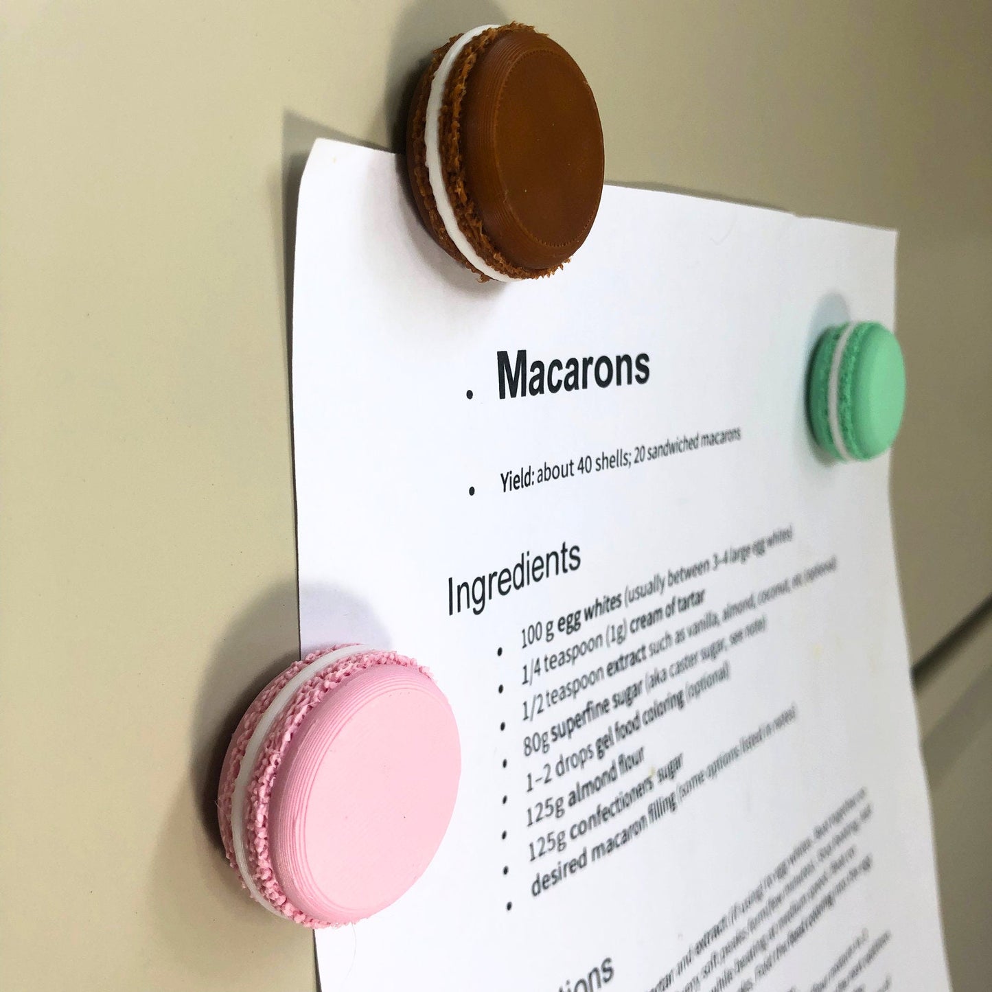 Macaron Fridge Magnet Set
