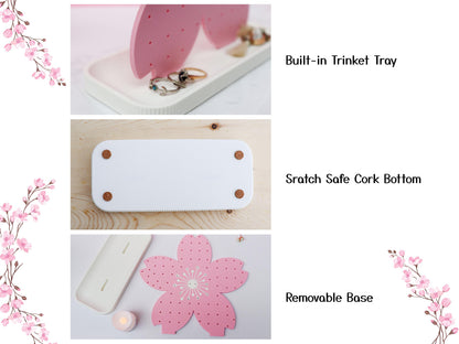 Sakura Earrings and Pin Stand