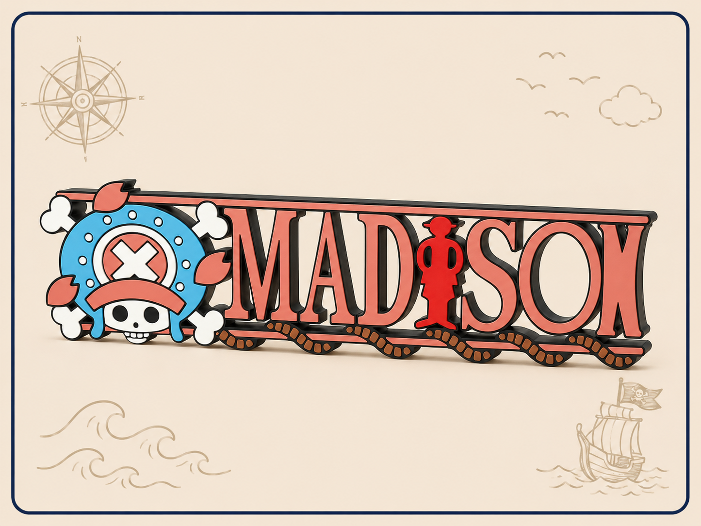 Custom One Piece Nameplate