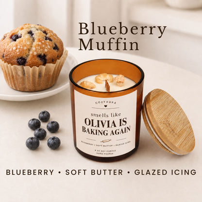 Personalized Baked Goods Candles for Baker