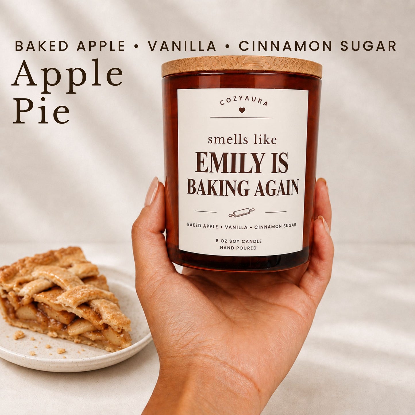 Personalized Baked Goods Candles for Baker