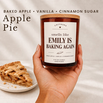 Personalized Baked Goods Candles for Baker