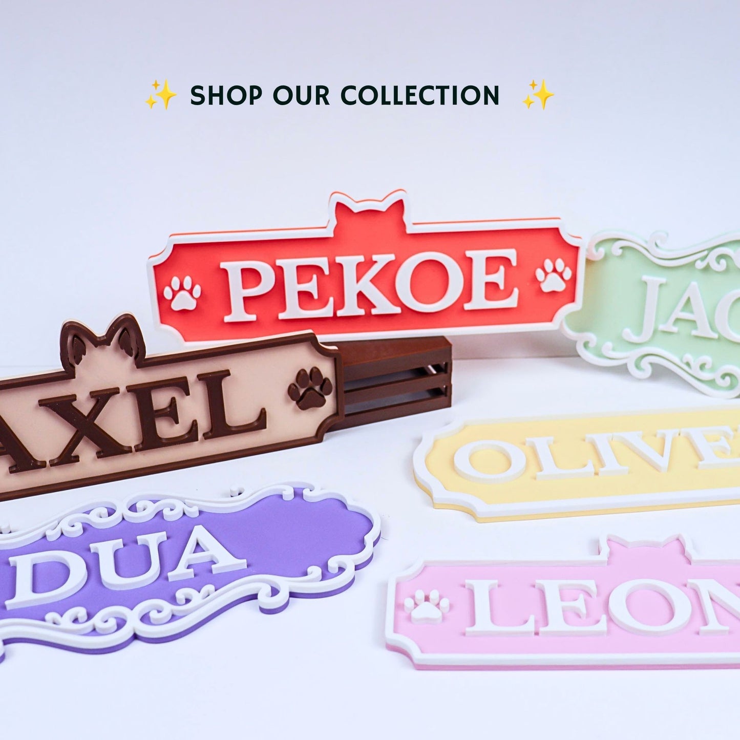 Personalized Dog Name Sign with Custom Breed