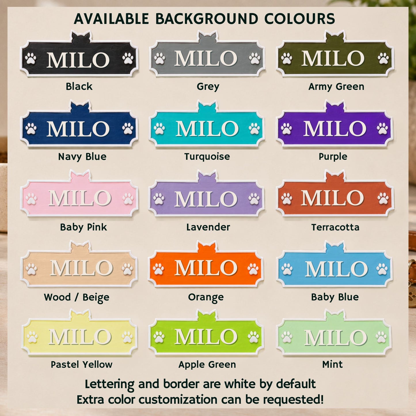 Personalized Cat Name Sign