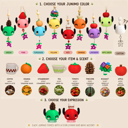 Junimo Car Charm & Air Freshener | Stardew-Inspired Rearview Mirror Accessory