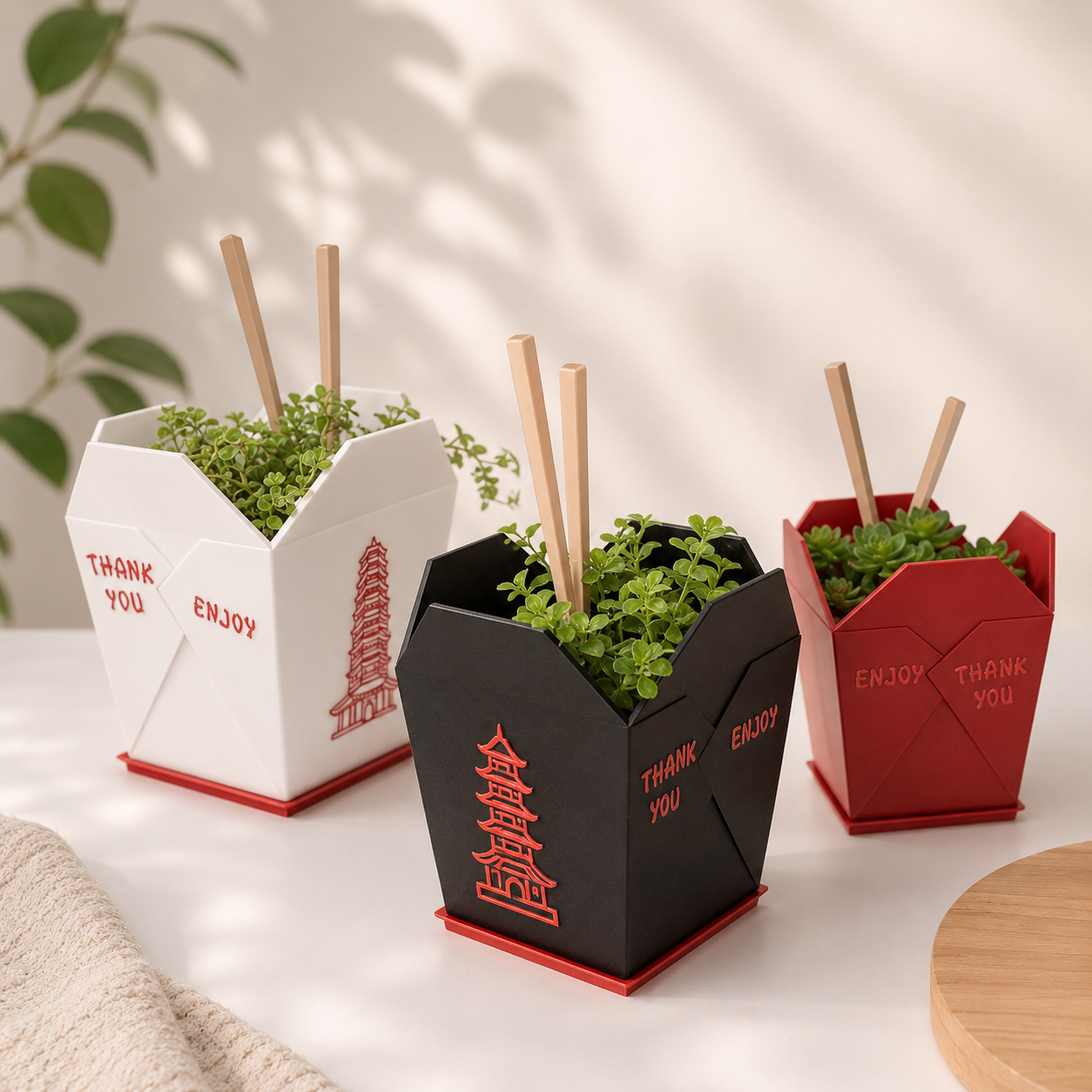 Chinese Takeout Planter