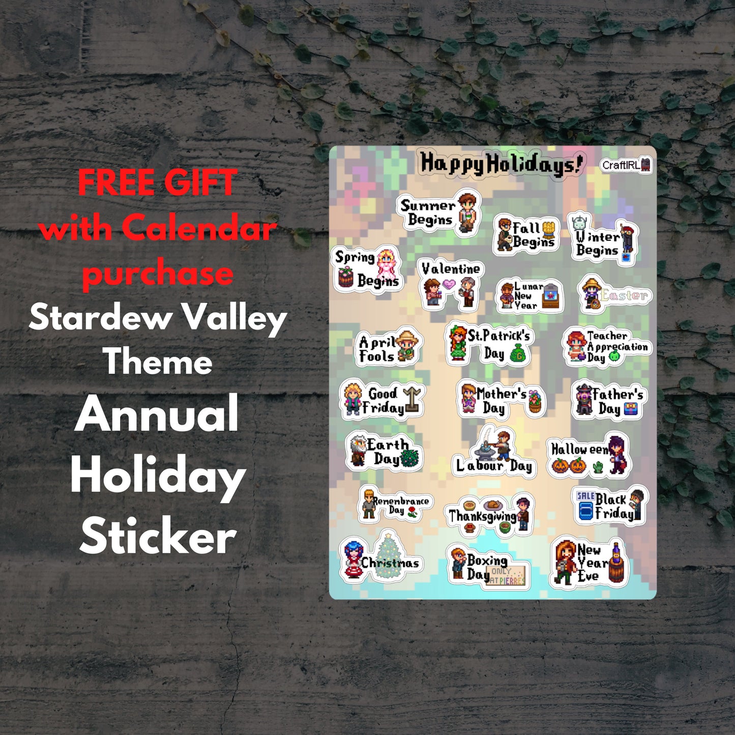 Stardew Valley Calendar