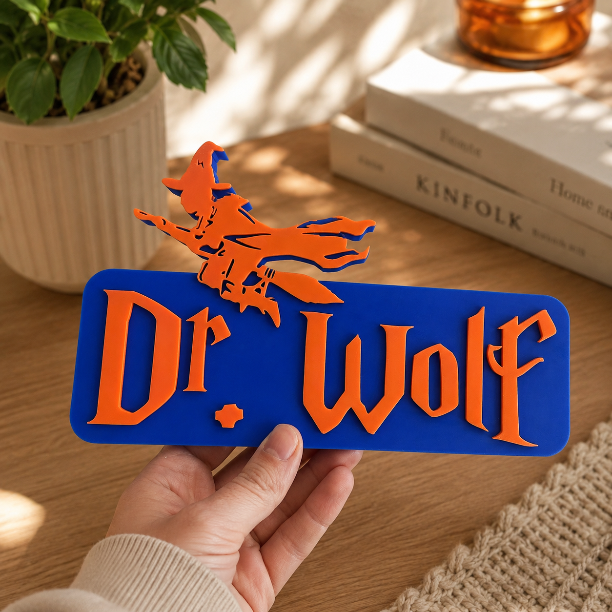 Personalized Wizard Name Plate