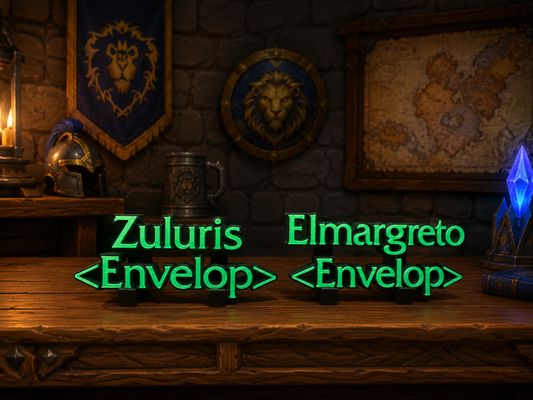 Custom World of Warcraft Small Nameplate or Ornament