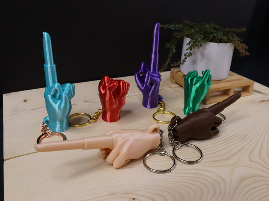 Middle Finger Keychain