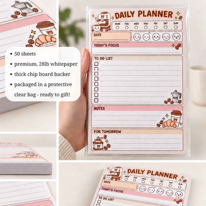 Coffee Time Planner Pad