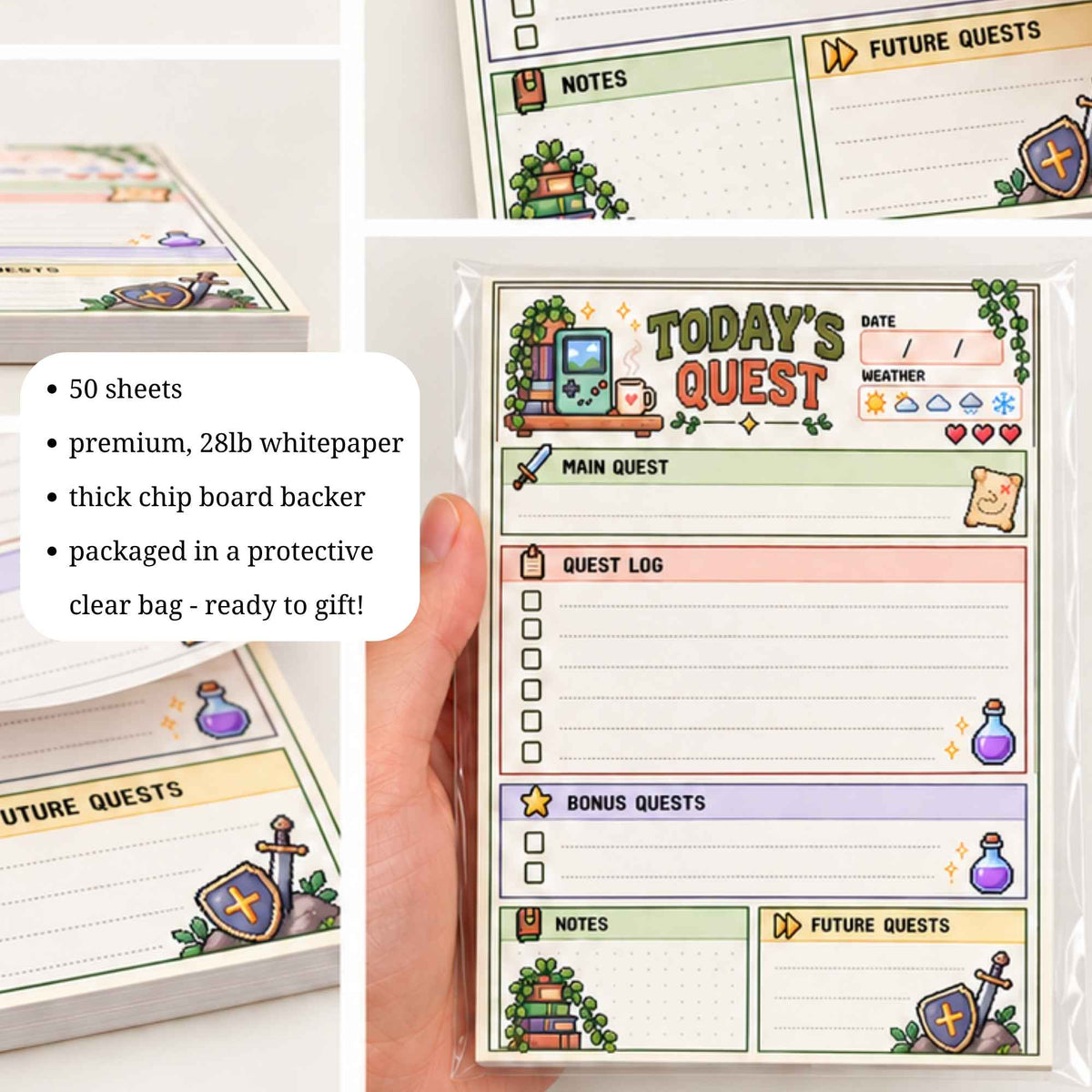 Cozy Gamer Planner Pad