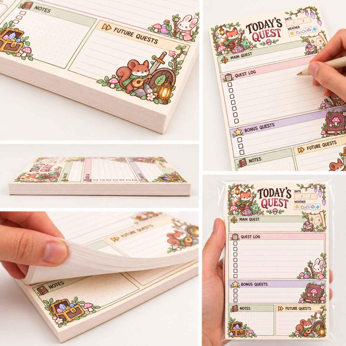 DnD Woodland Adventurers Planner Pad