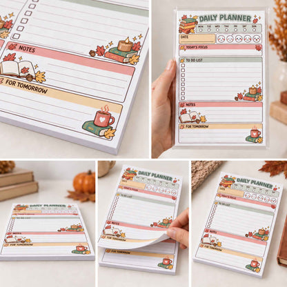 Bookish Fall Planner Pad