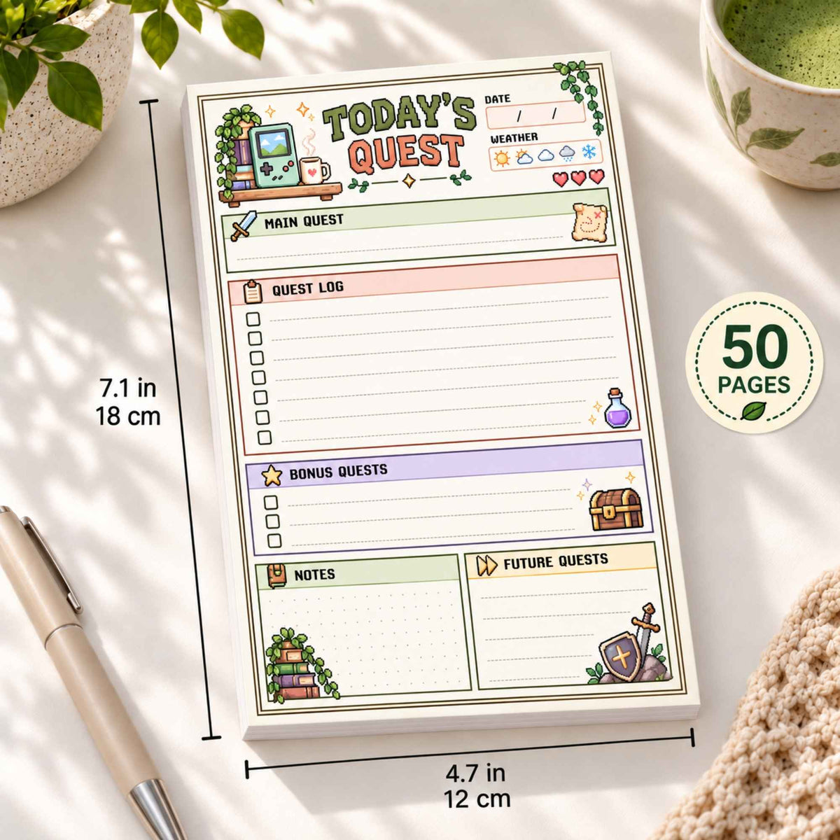 Cozy Gamer Planner Pad