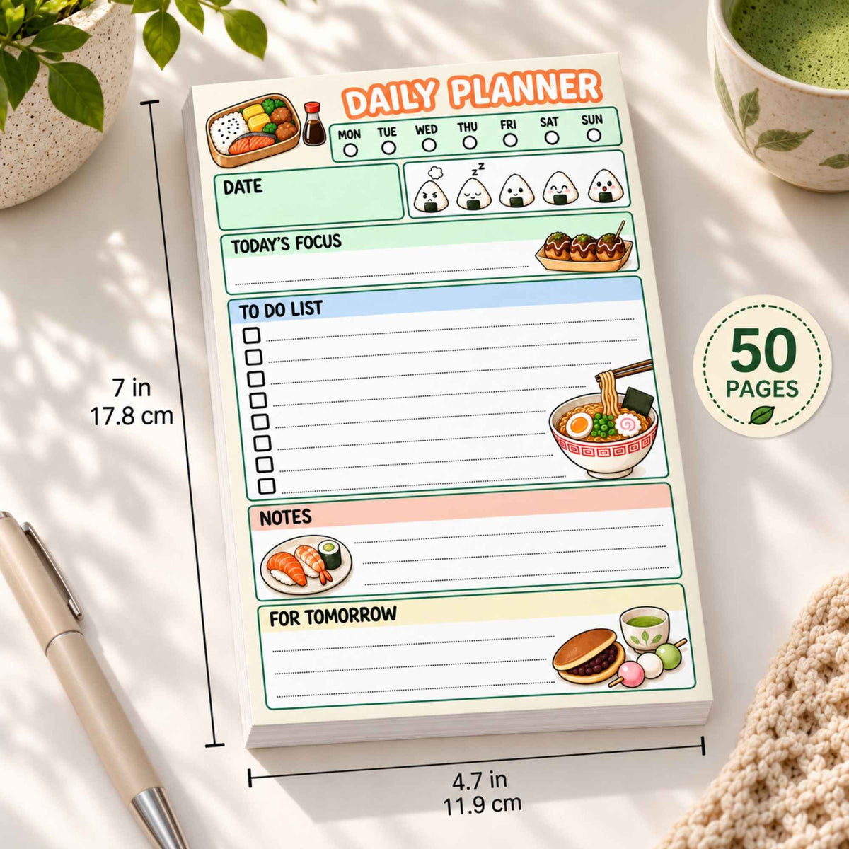 Japanese Food Planner Pad