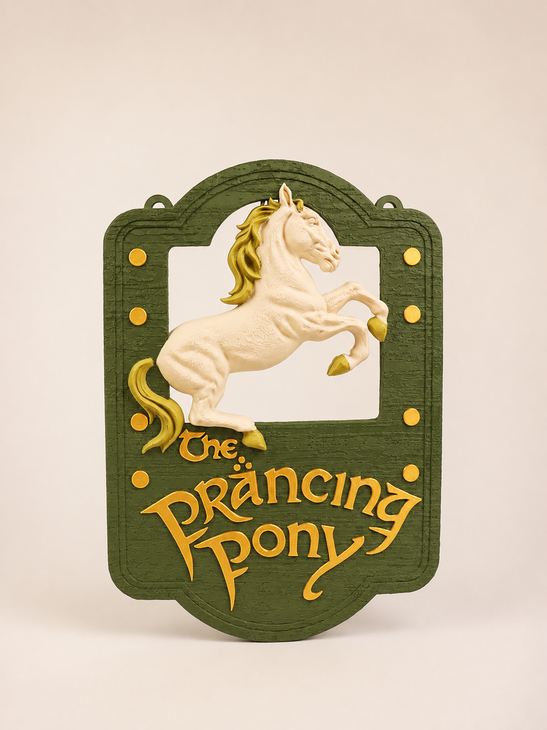 The Prancing Pony Hanging Tavern Sign