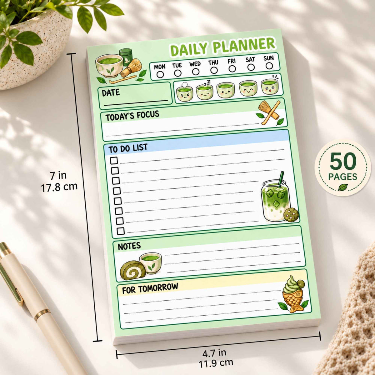 Matcha Planner NPad