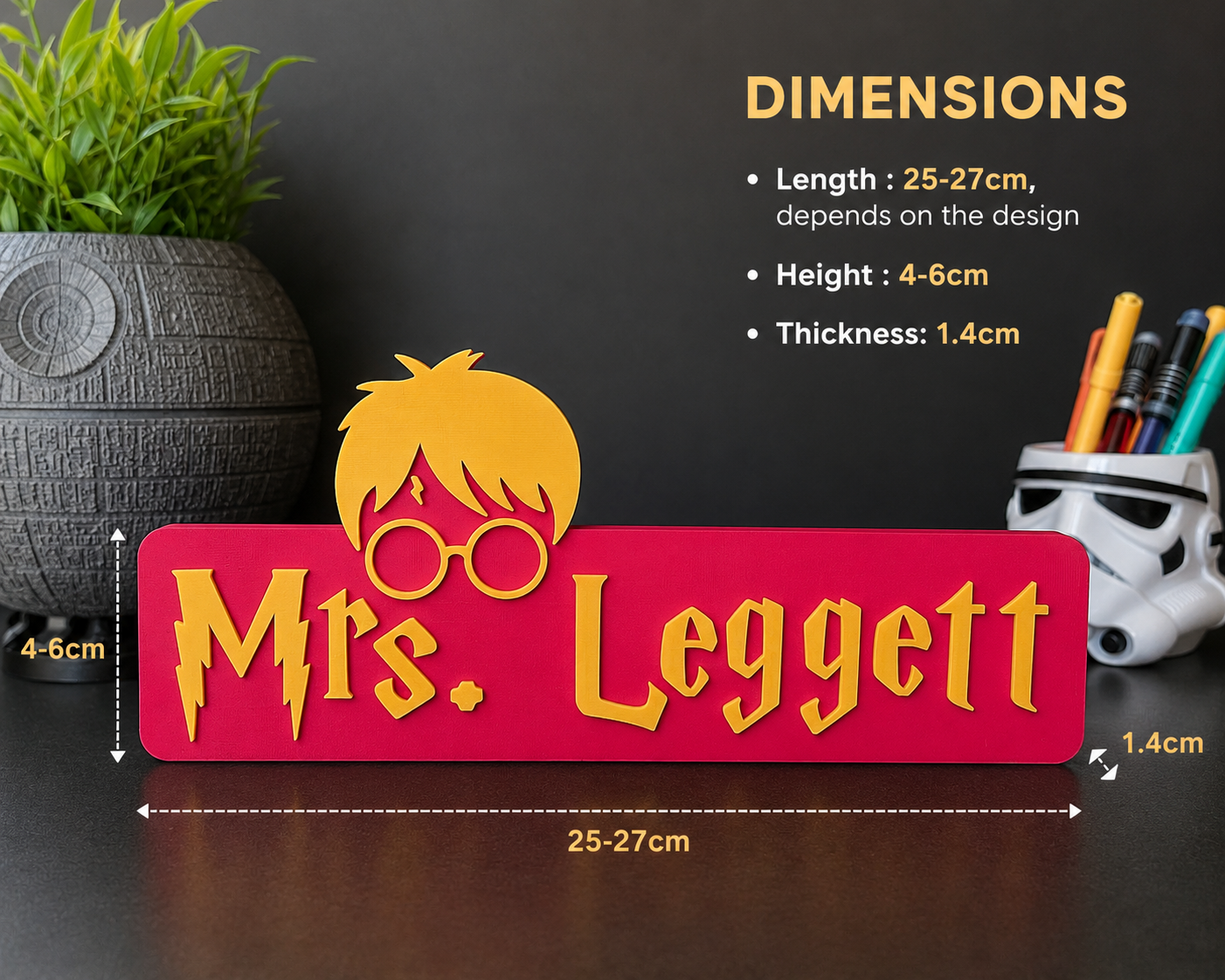 Personalized Wizard Name Plate
