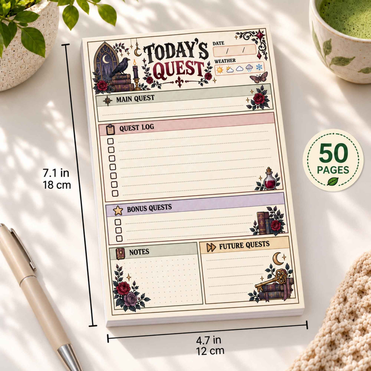 Whimsigoth Planner Pad