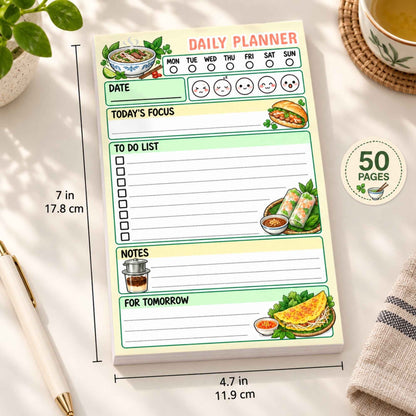 Vietnamese Food Planner Pad