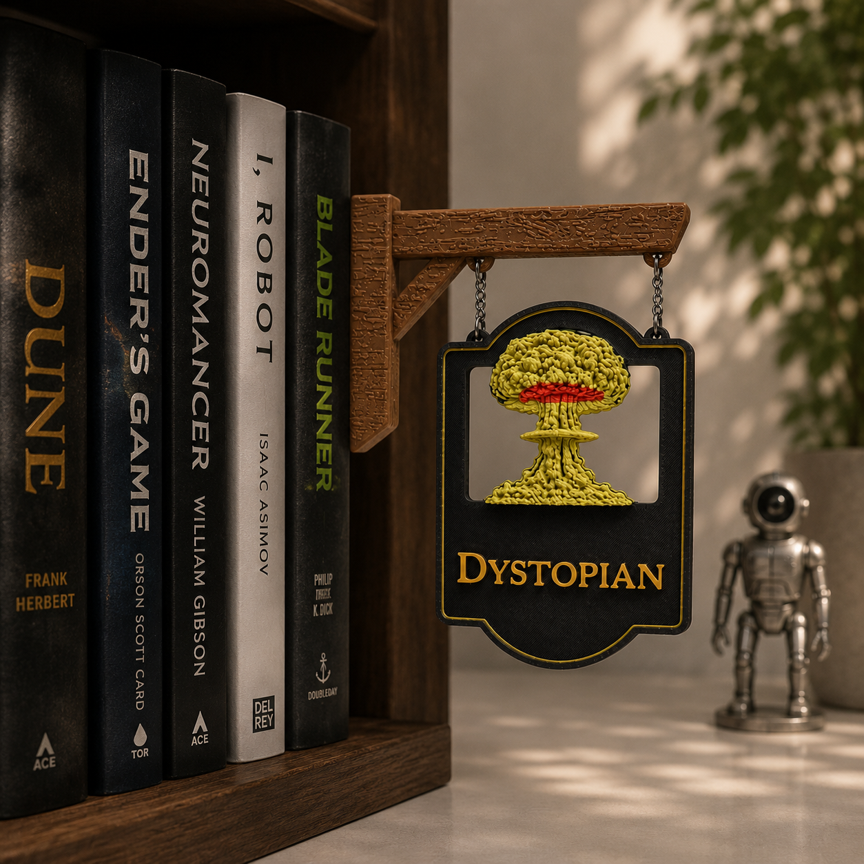 Tavern Sign Bookshelf Sign