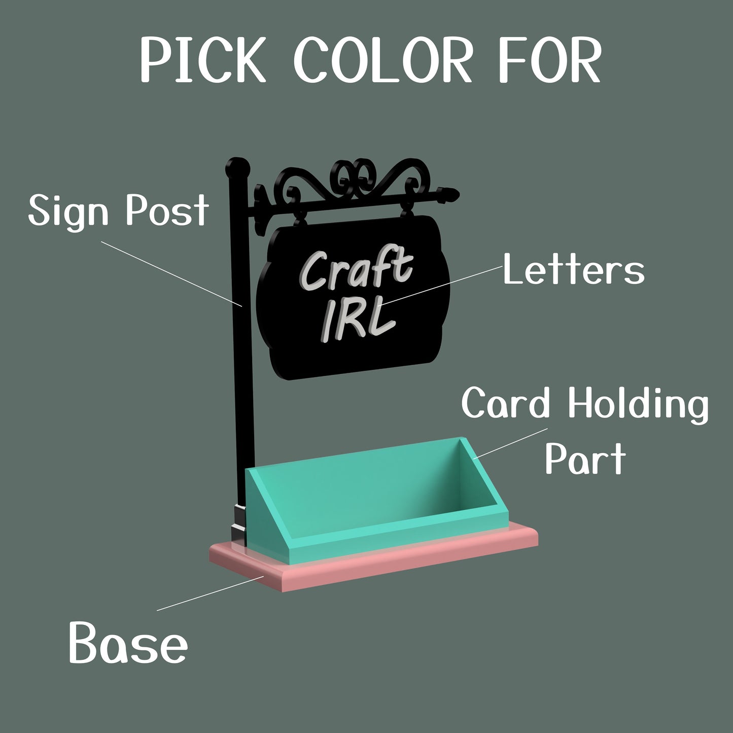 Custom Retro Styles Business Card Holder