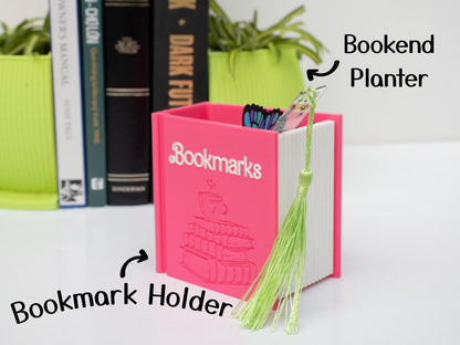 Tree Trunk Bookend and Bookmark or Pen Holder