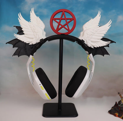 Stacked Demon Wings Headphone Attachment
