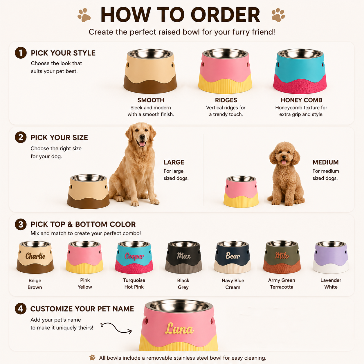 Elevated Pet Feeding Bowl