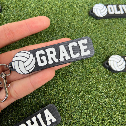 Volleyball Custom Keychain