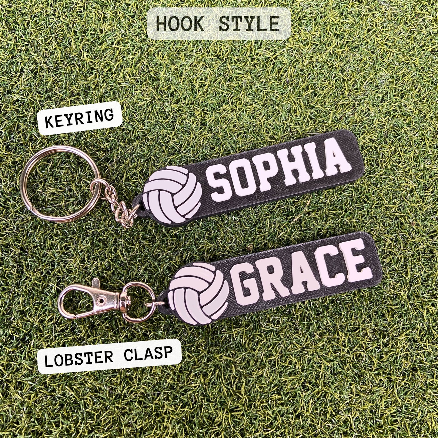 Volleyball Custom Keychain