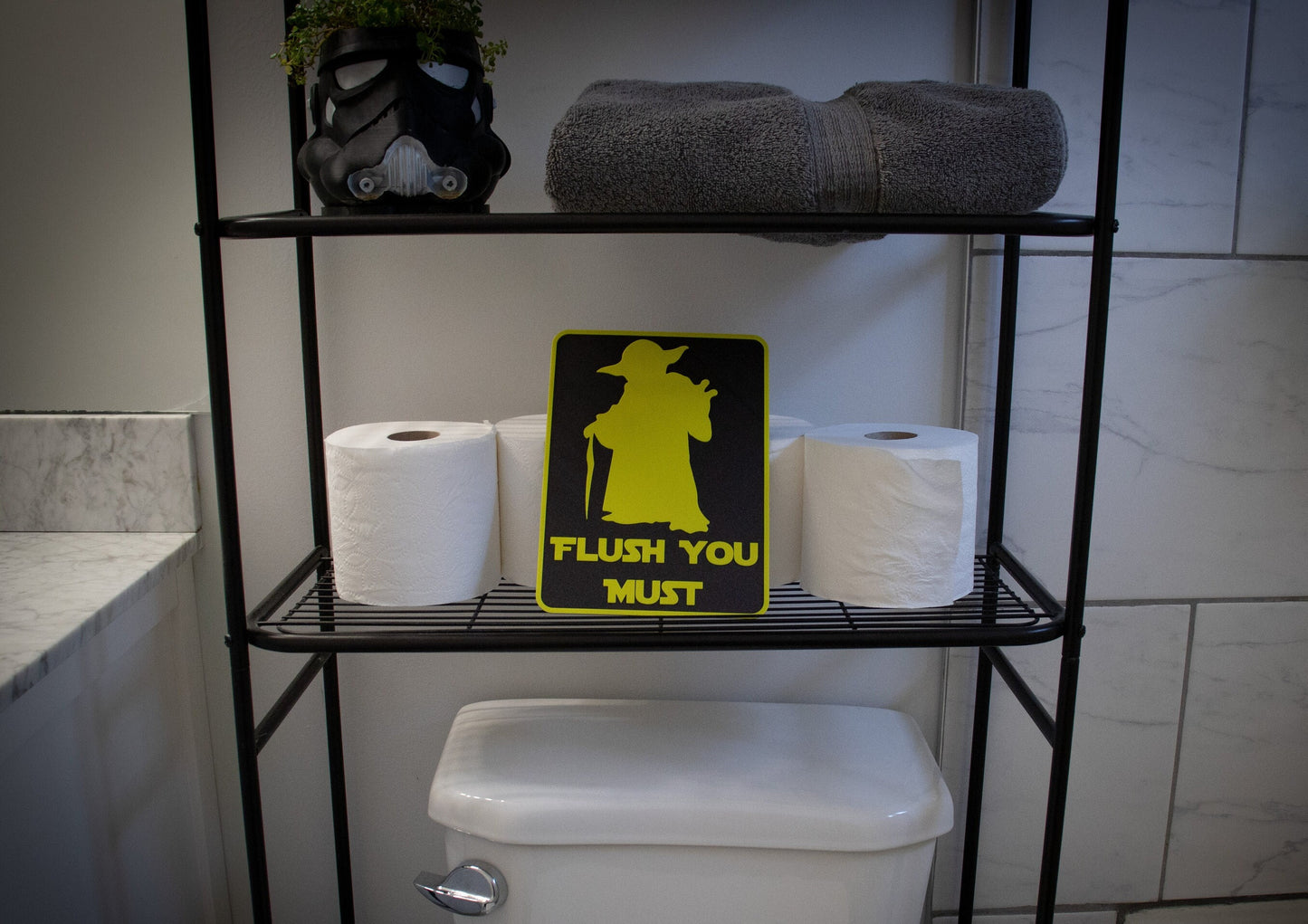 Flush You Must Bathroom Sign