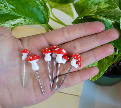 Red Mushroom Plant Stake