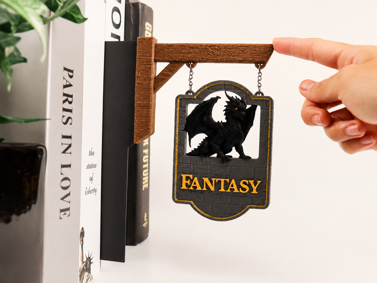 Tavern Sign Bookshelf Sign