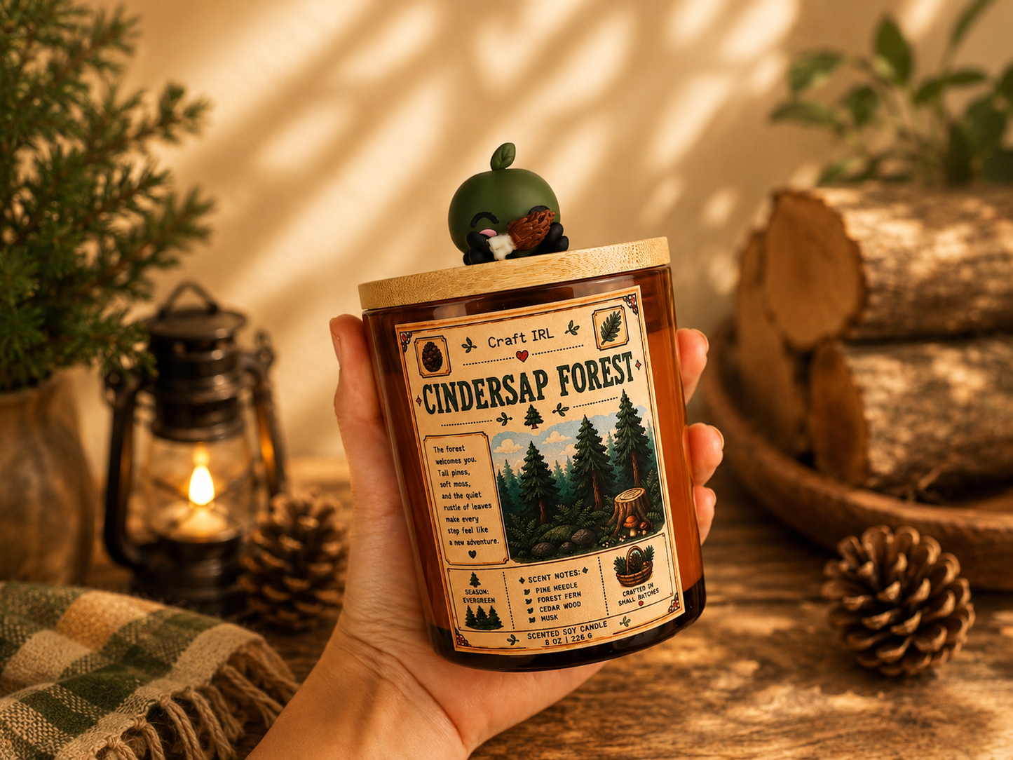 Stardew Valley Inspired Candles with Junimo Buddy
